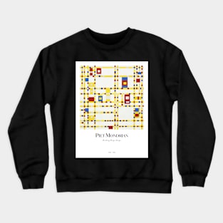 Broadway Boogie Woogie By Mondrian Crewneck Sweatshirt